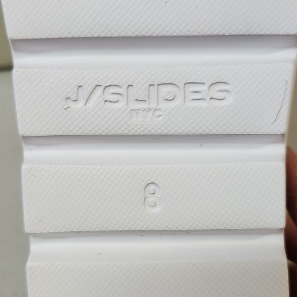 J Slides STUD 8M Grey Beach Slides New In Box NWT - image 3